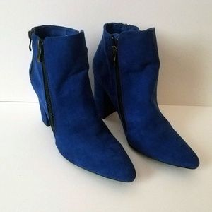 Cobalt blue booties